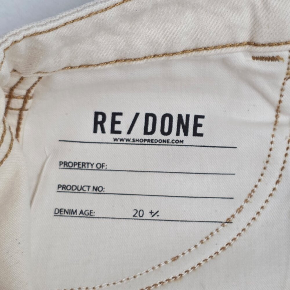 RE/DONE 70s Cigarette Jeans Rinsed Birch High Rise Straight Leg NWT Sz 23 - Picture 10 of 13